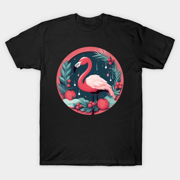 Flamingo Flock Sunset, Love Flamingos T-Shirt by dukito